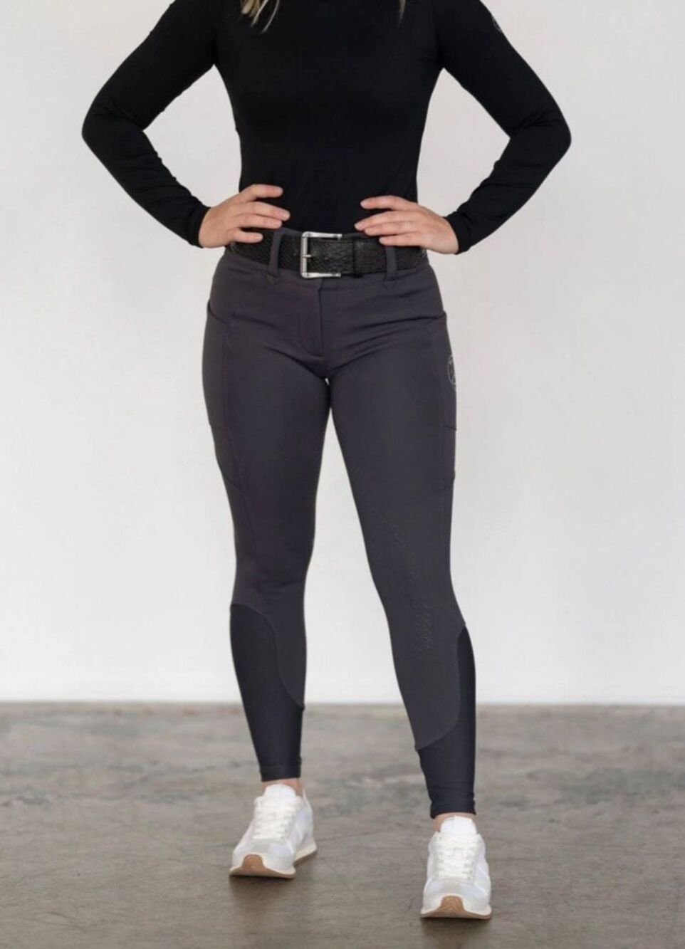 Free Ride Equestrian Heavyweight Zip Winter Breeches | Charcoal SZ XXXL NWT